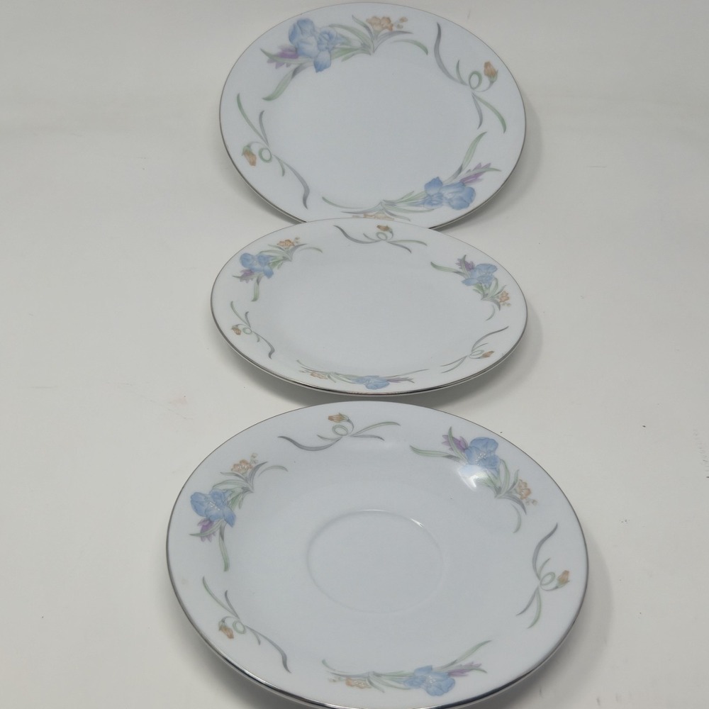 Vintage China Pearl Fine China Floral Saucers Lot – Liling China 2 6 1/4 1 7.5"